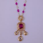 Polki Necklace to Celebrate Timeless Love with Rose Pendant Polki Necklace to Celebrate Timeless Love with Rose Pendant