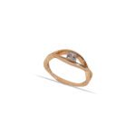 Rose Gold CZ Single Stone Ring – Minimalist & Timeless Rose Gold CZ Single Stone Ring – Minimalist & Timeless