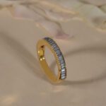18K Yellow Gold Baguette CZ Eternity Band 18K Yellow Gold Baguette CZ Eternity Band