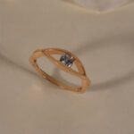 Rose Gold CZ Single Stone Ring – Minimalist & Timeless Rose Gold CZ Single Stone Ring – Minimalist & Timeless