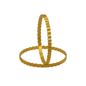 Elegant Textured Gold Bangles for Women Elegant Textured Gold Bangles for Women