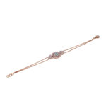 Rose Gold Emerald & Diamond Floral Bracelet Rose Gold Emerald & Diamond Floral Bracelet