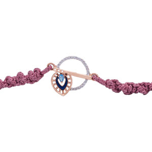 Rakhi with Artistic Peacock-Inspired Motif with Moonstone Rakhi with Artistic Peacock-Inspired Motif with Moonstone